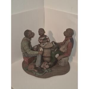 Sarah's Attic African American Black Heritage Figurine Boys Night Out Card Game